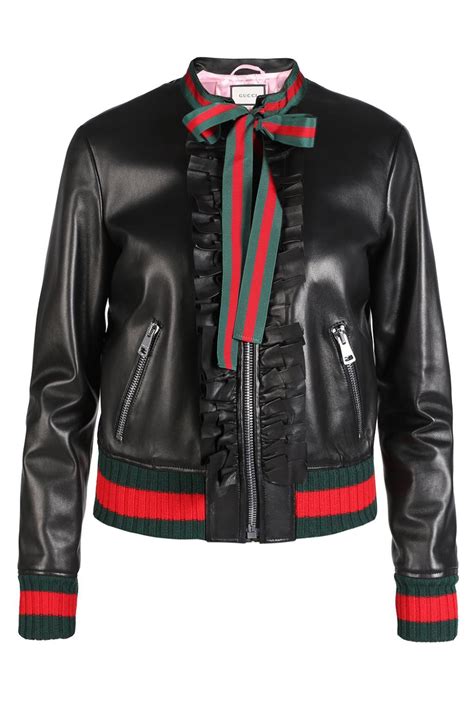 gucci reversible leather jacket|Gucci leather jacket women's.